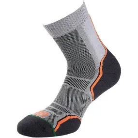 1000 Mile Trail Men's Running Socks - Grey, 2 Pack