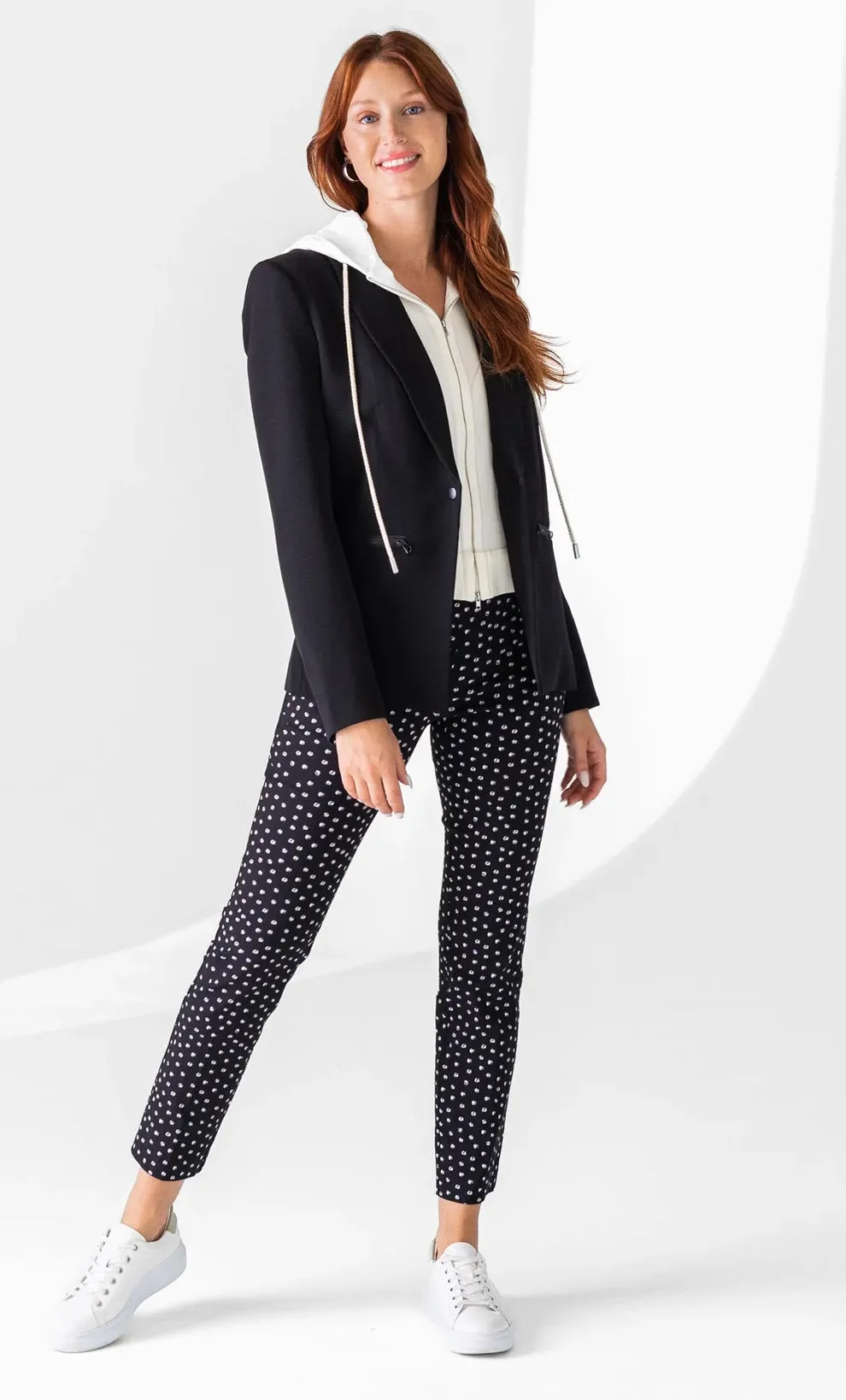 11141010 Ankle Pant with Panda Dot