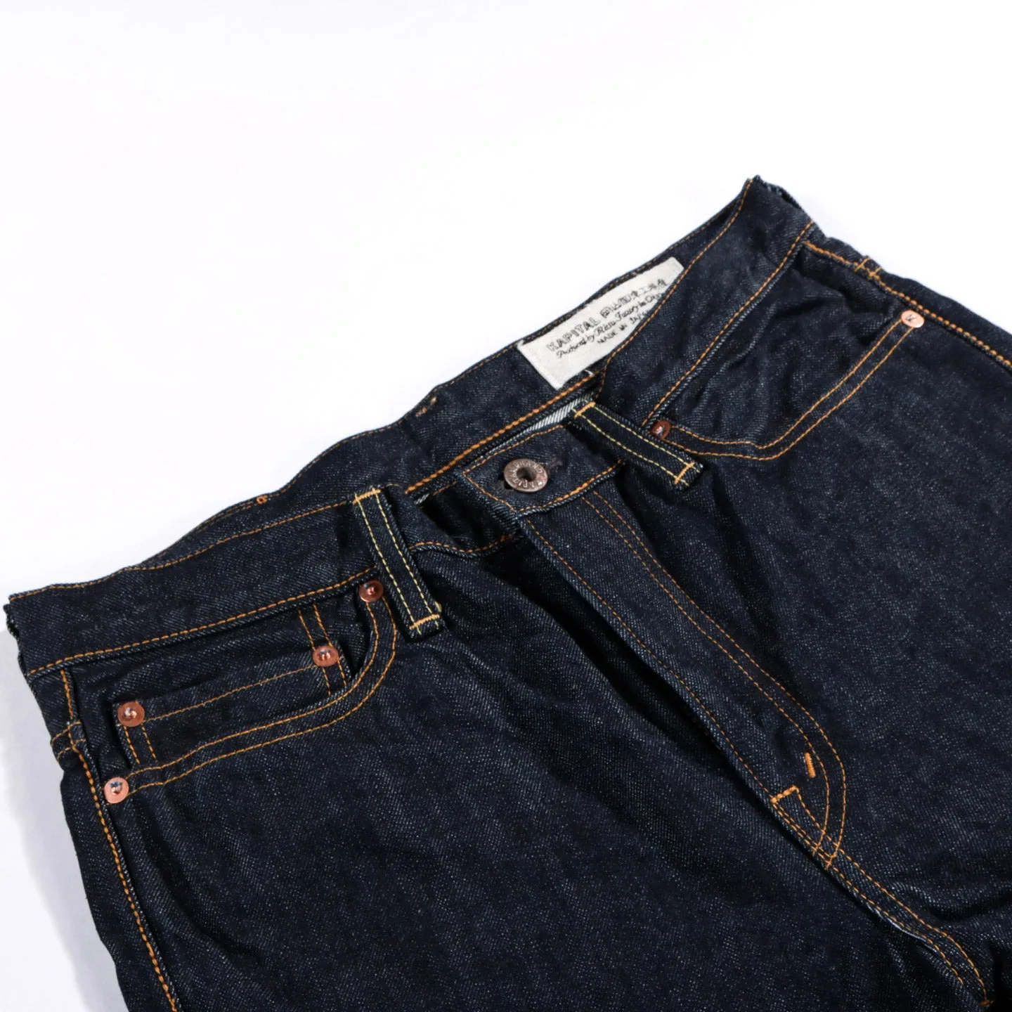 14oz Denim Stone Washed Jeans - Kapital - 5 Pocket Design