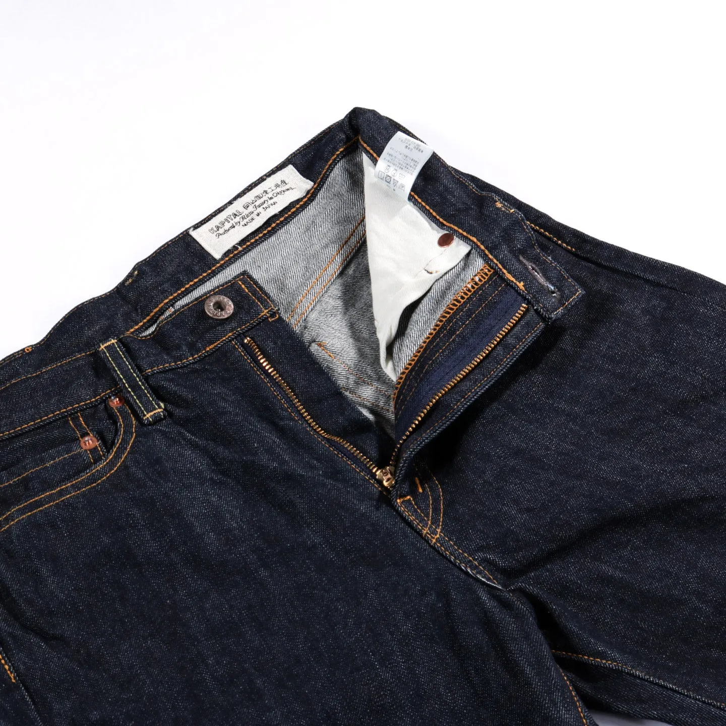 14oz Denim Stone Washed Jeans - Kapital - 5 Pocket Design