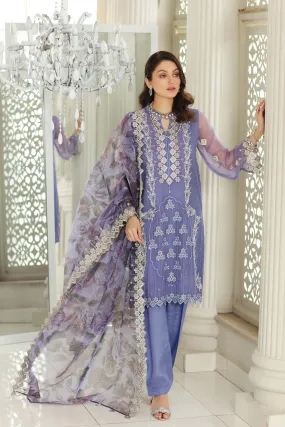 3 piece unstitched embroidered chiffon CAL-006.