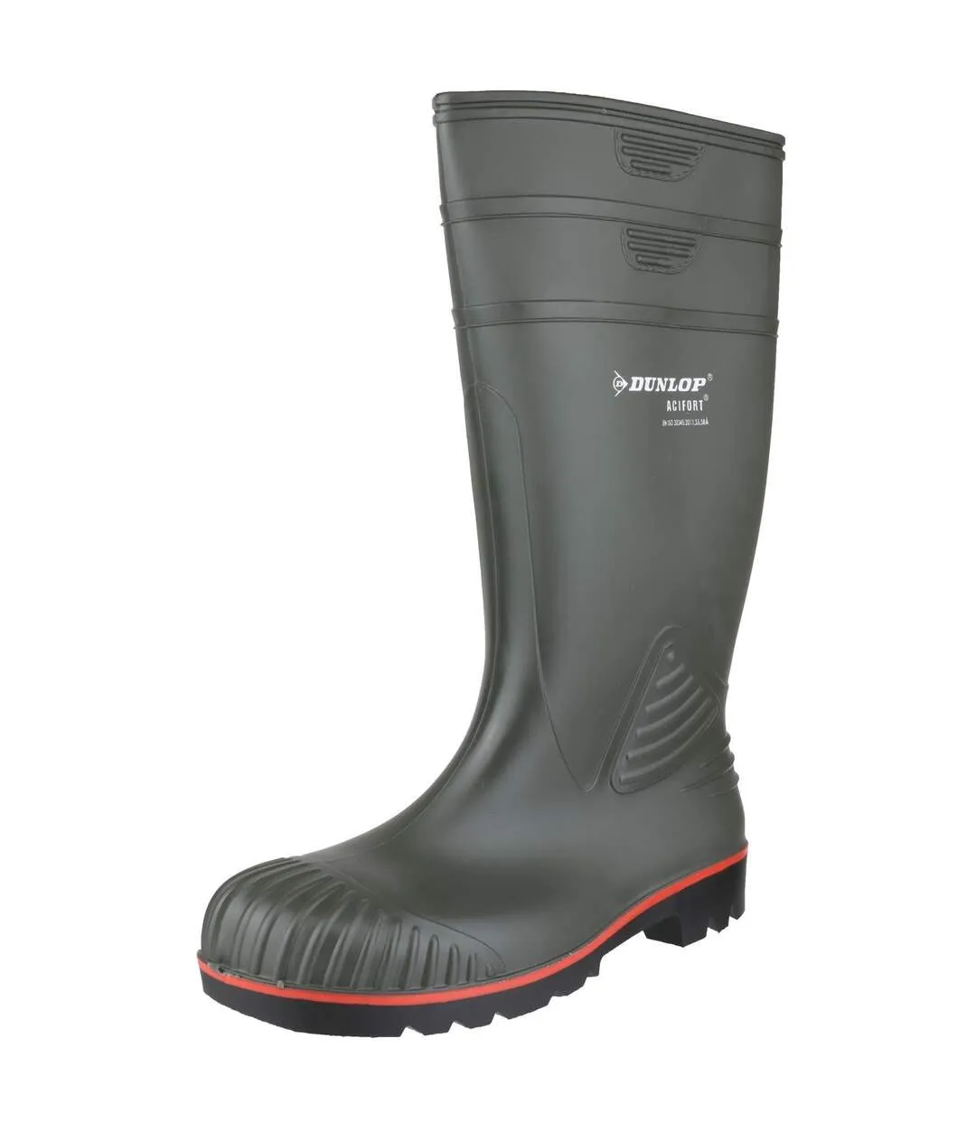 A442631 actifort heavy duty safety wellington / mens boots / safety wellingtons green Dunlop