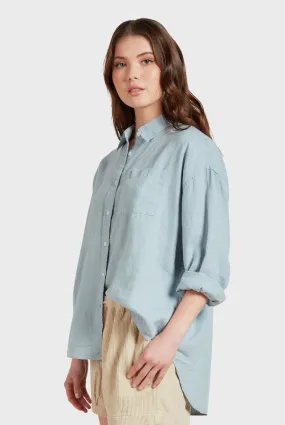 Academy Brand Women's Smokey Blue Hampton Long Sleeve Shirt