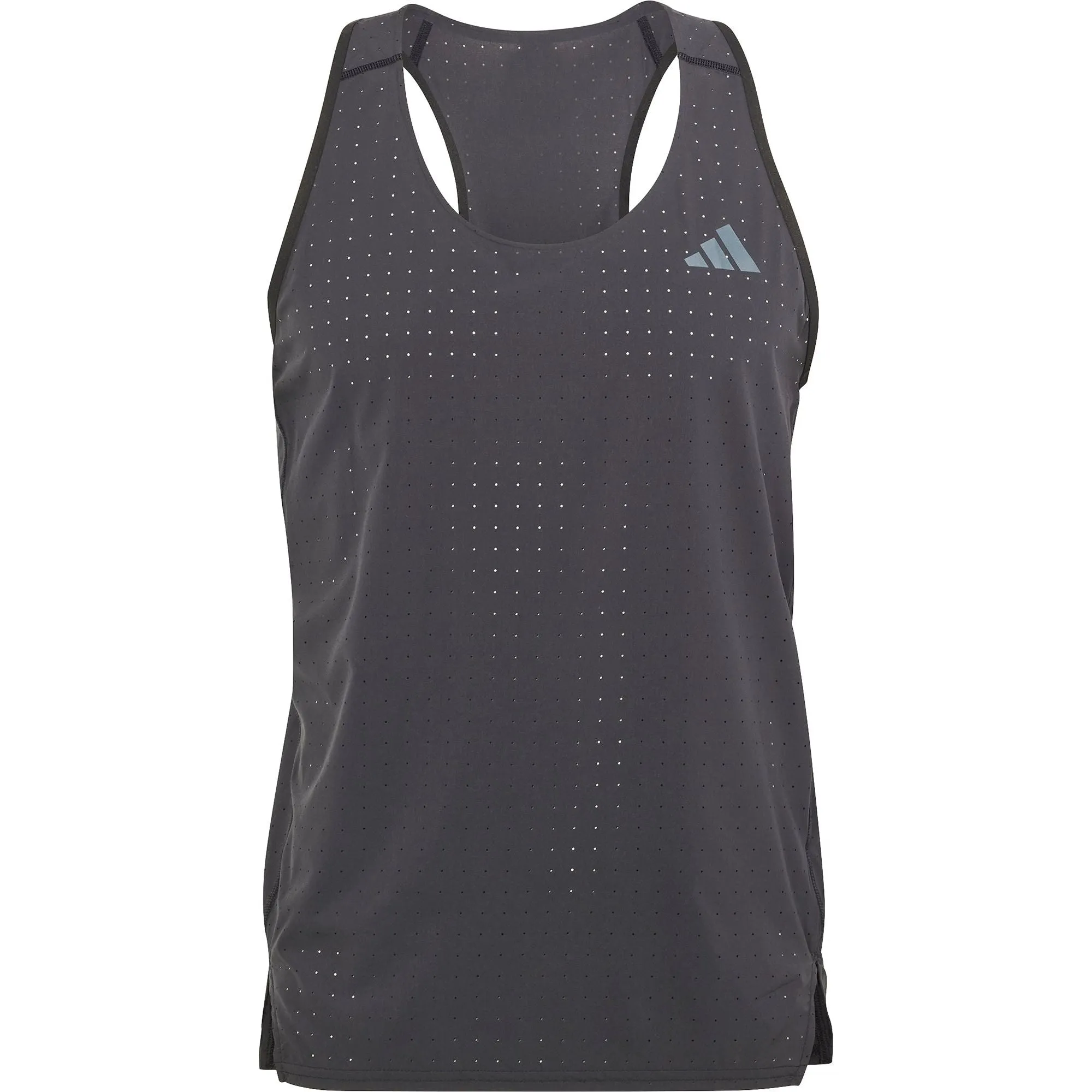 adidas black men's running vest