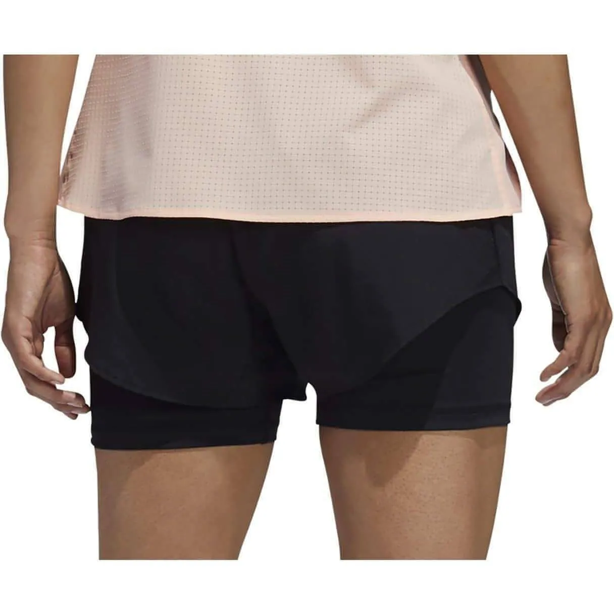 adidas Chaos 2 in 1 Women's Running Shorts - Black