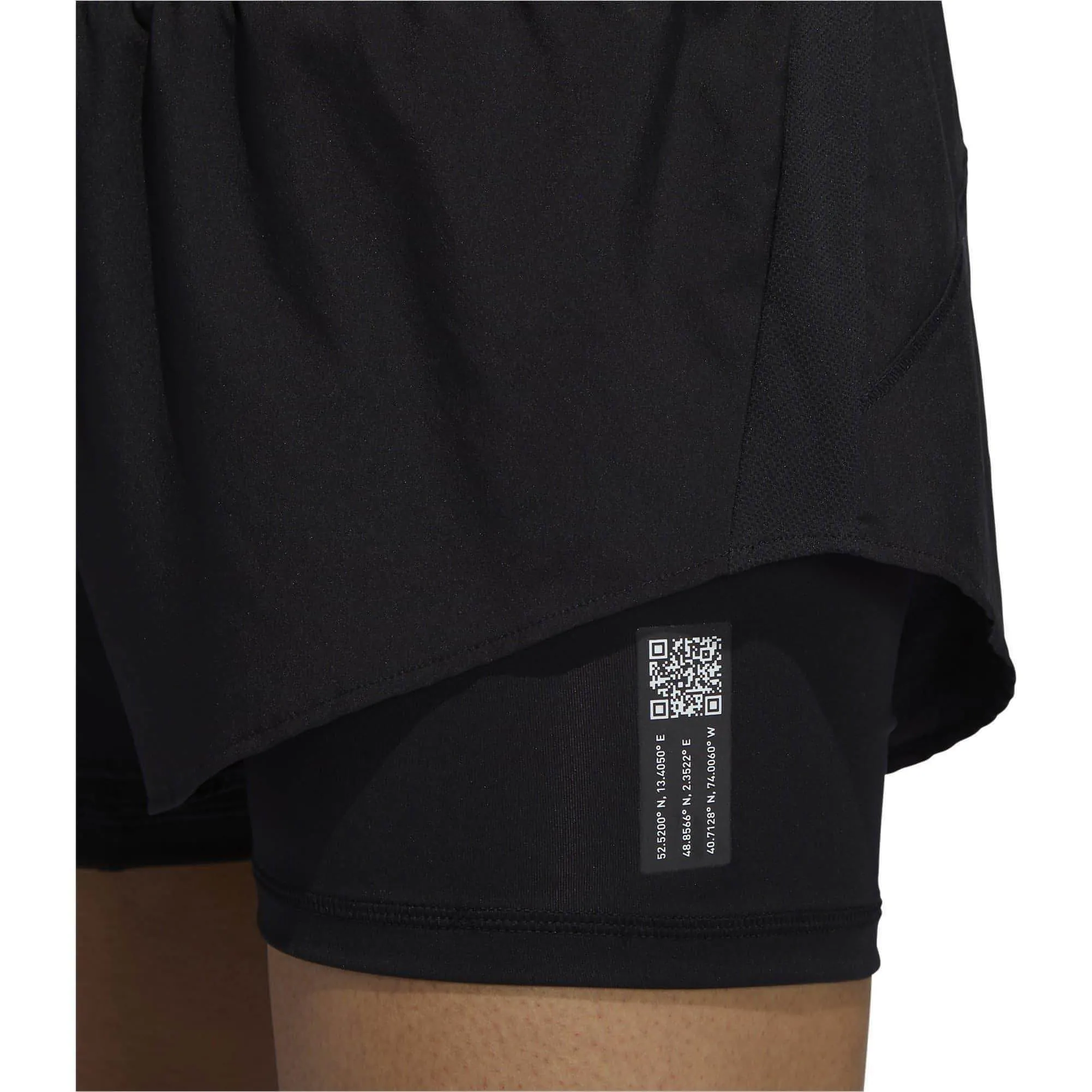 adidas Chaos 2 in 1 Women's Running Shorts - Black