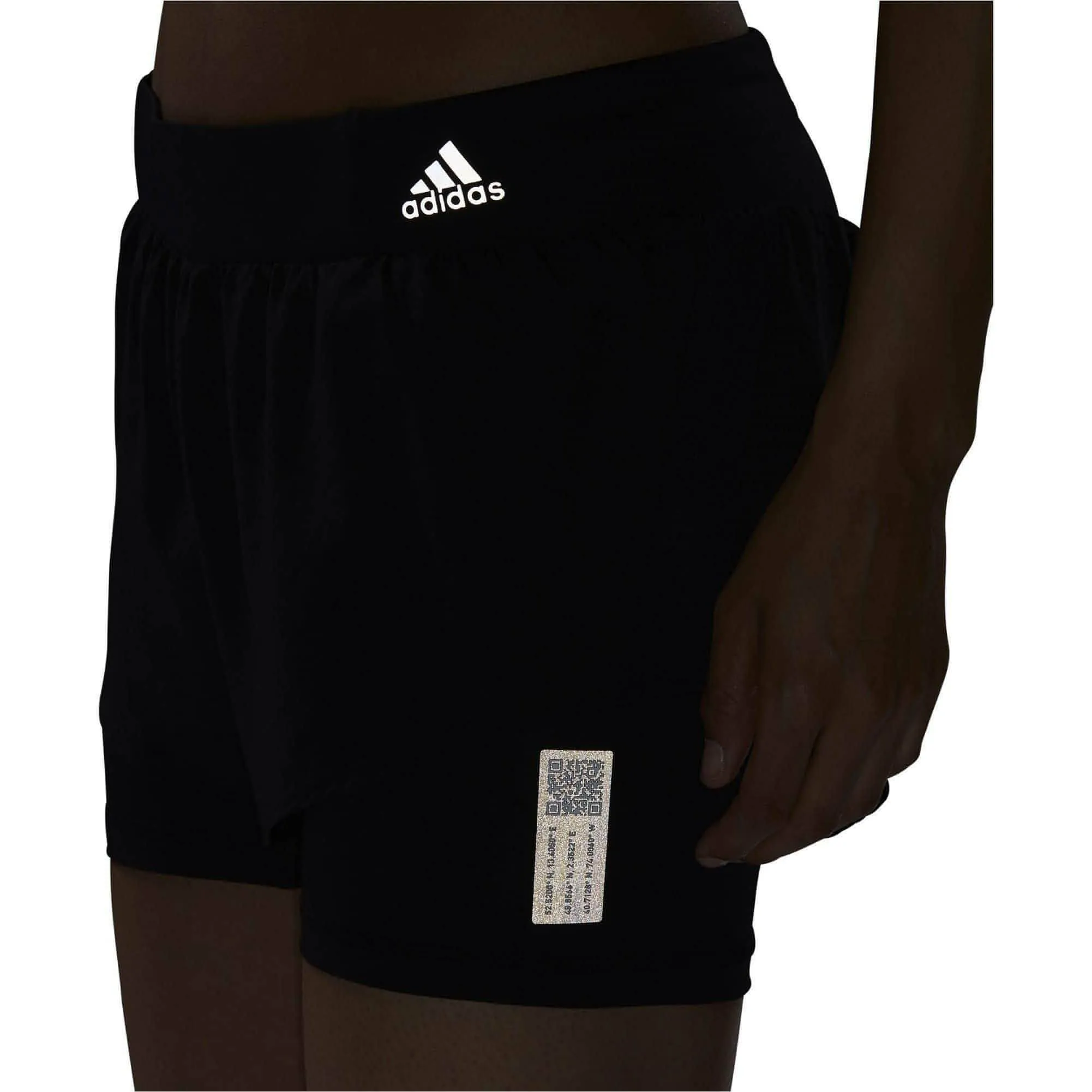 adidas Chaos 2 in 1 Women's Running Shorts - Black