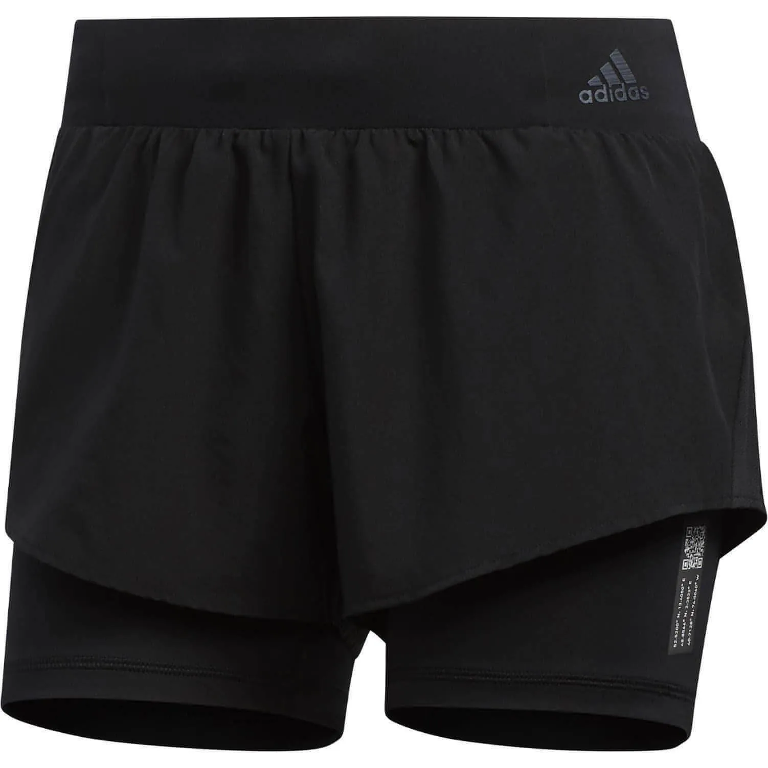 adidas Chaos 2 in 1 Women's Running Shorts - Black