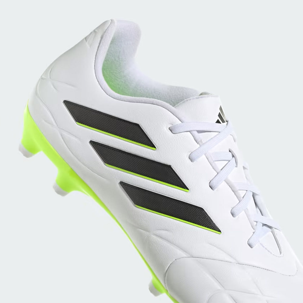 Adidas Copa Pure II.3 FG Football Boots White Black Lucid Lemon