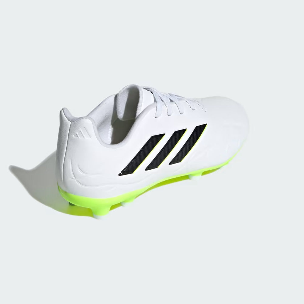 Adidas Copa Pure II.3 FG Junior Football Boots - White, Black, Lucid Lemon