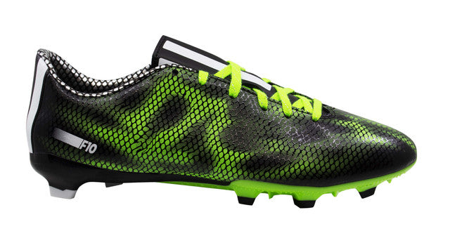 Adidas F10 FG Green/Black Soccer Cleats - Men