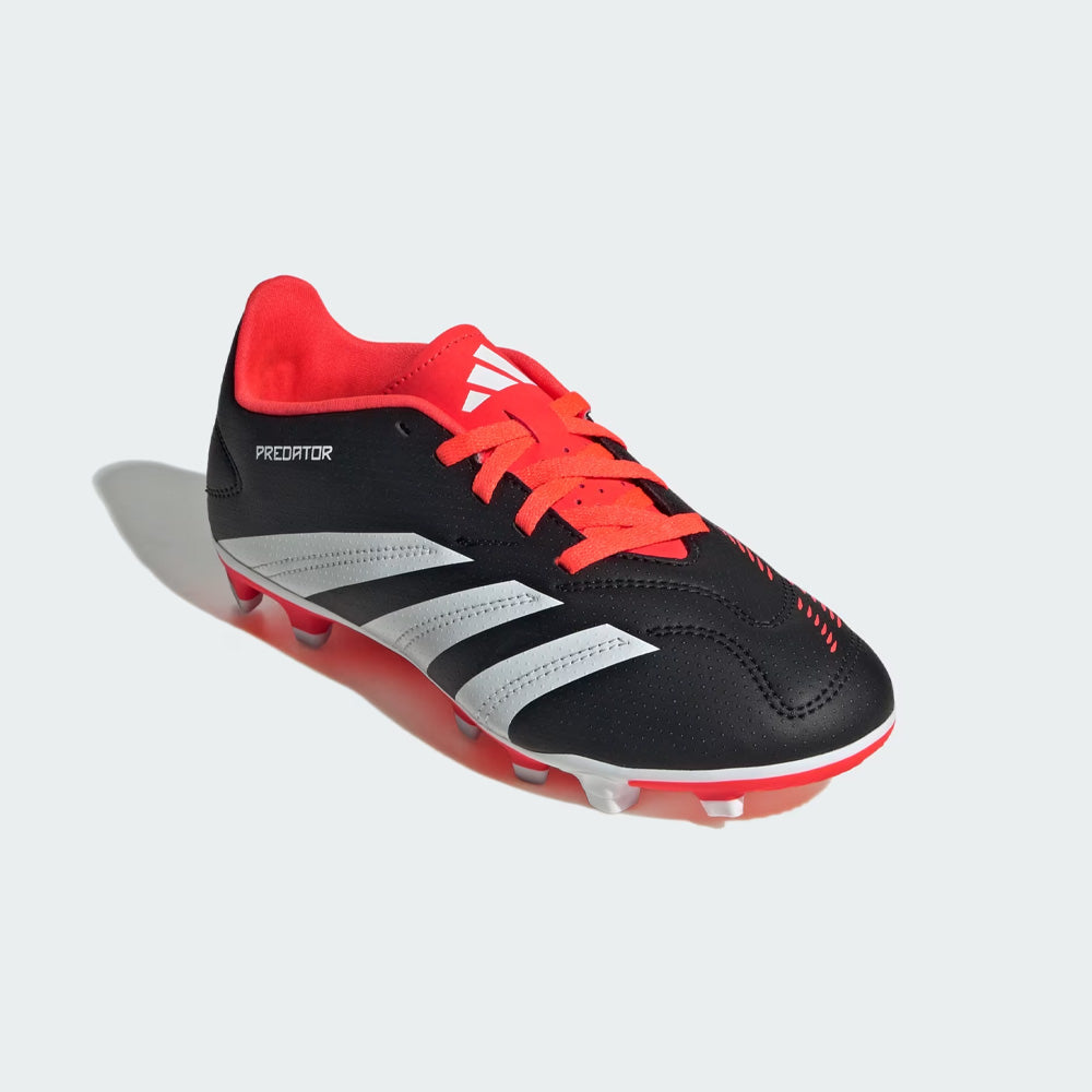 Adidas Junior Football Boots - Black/White/Solar Red