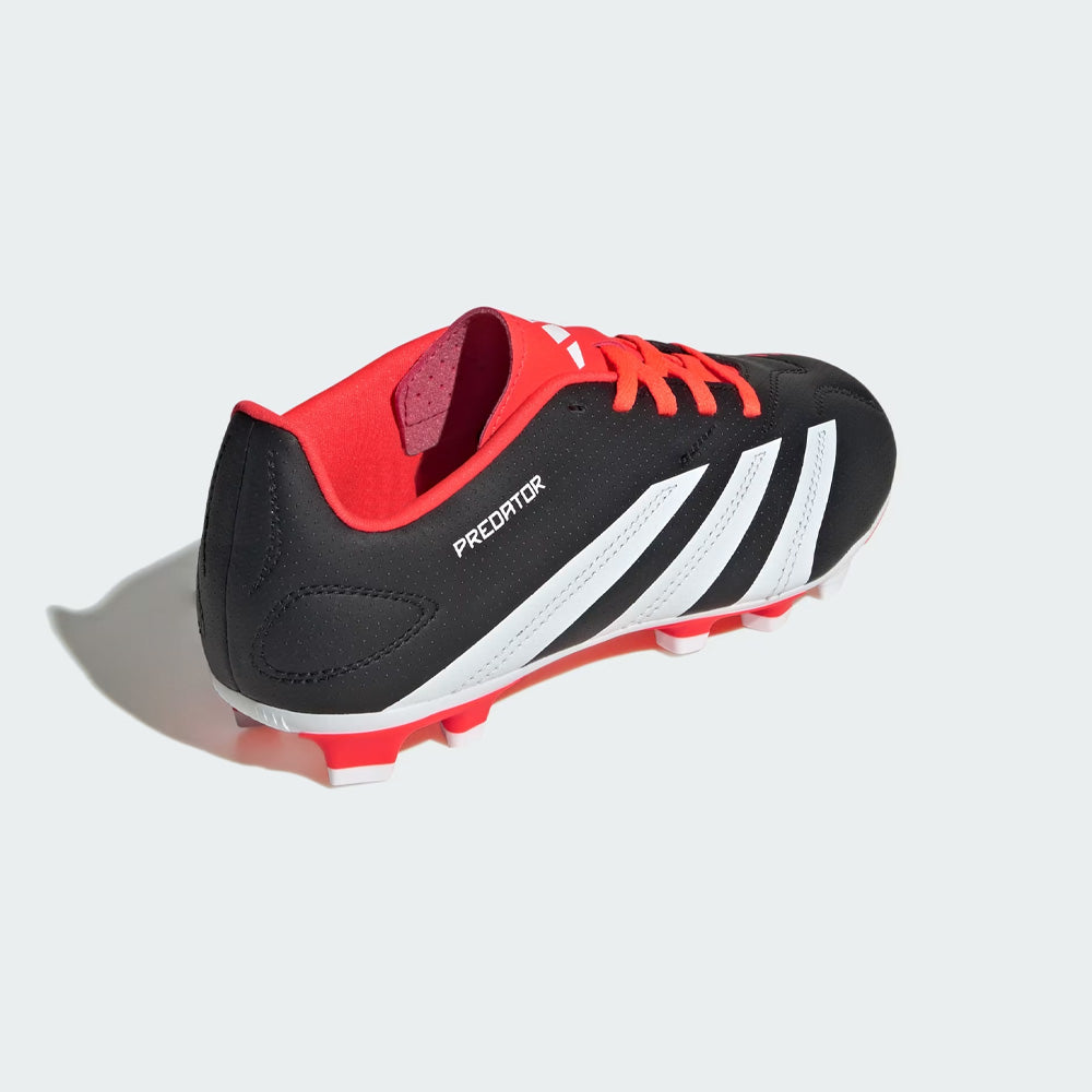 Adidas Junior Football Boots - Black/White/Solar Red