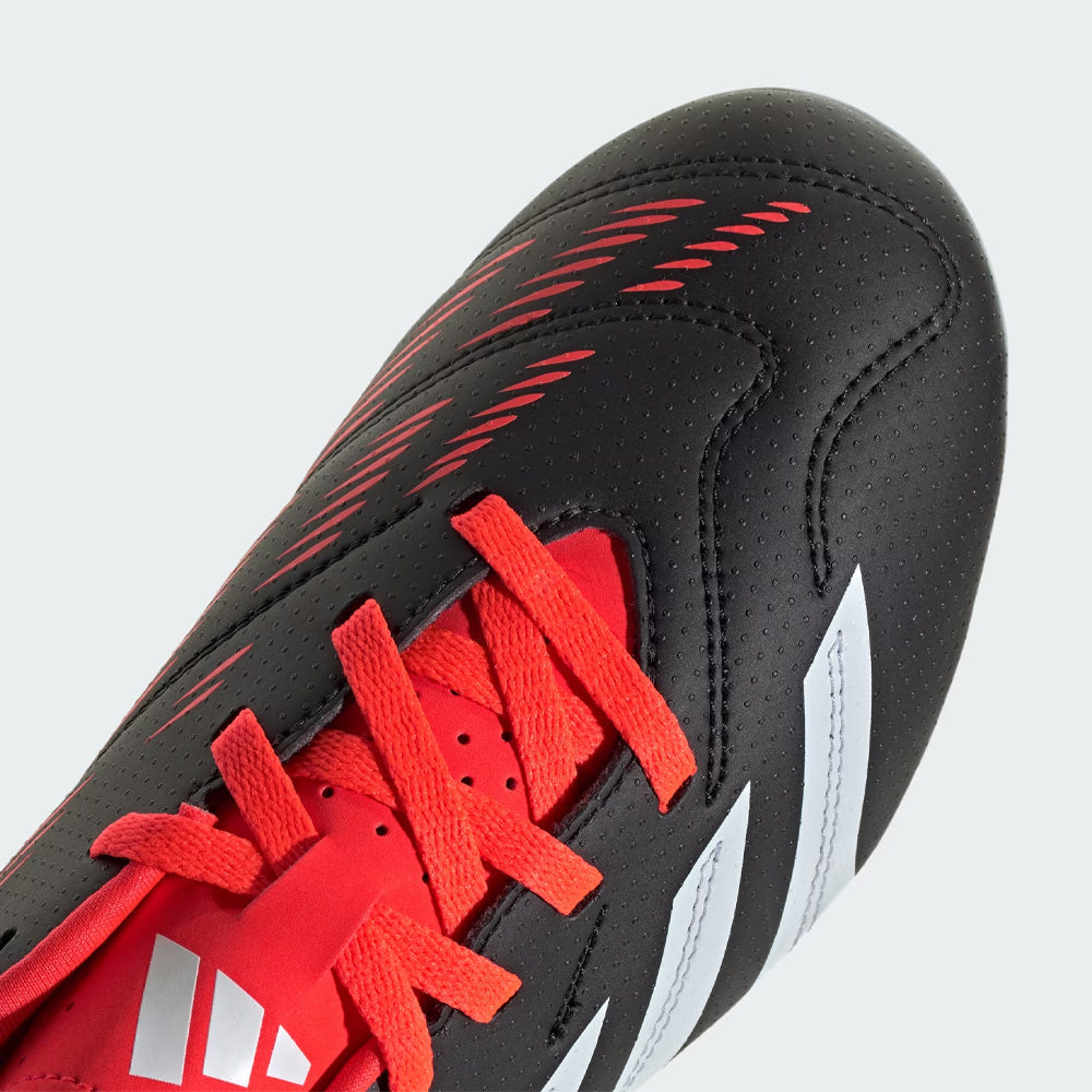 Adidas Junior Football Boots - Black/White/Solar Red