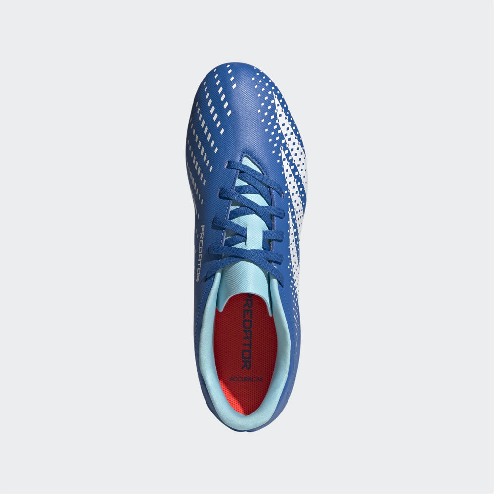 adidas Predator Accuracy.4 FxG Football Boots in Bright Royal, White, and Bliss Blue