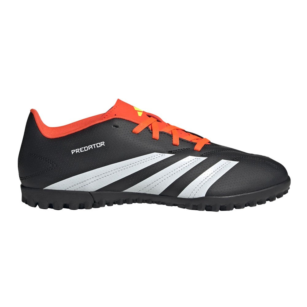 Adidas Predator Club Turf Soccer Cleats (Black/White/Solar Red)