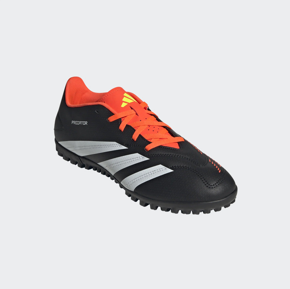 Adidas Predator Club Turf Soccer Cleats (Black/White/Solar Red)