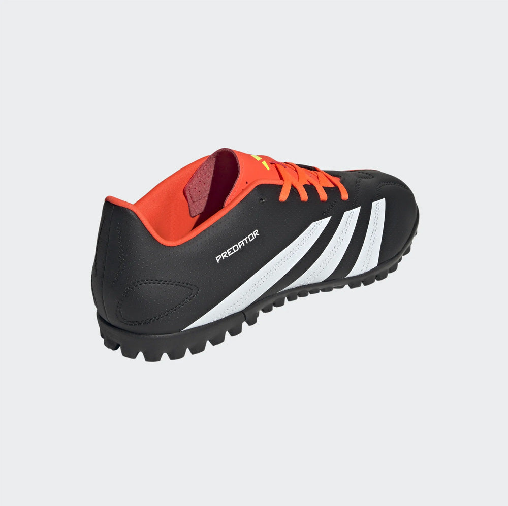 Adidas Predator Club Turf Soccer Cleats (Black/White/Solar Red)