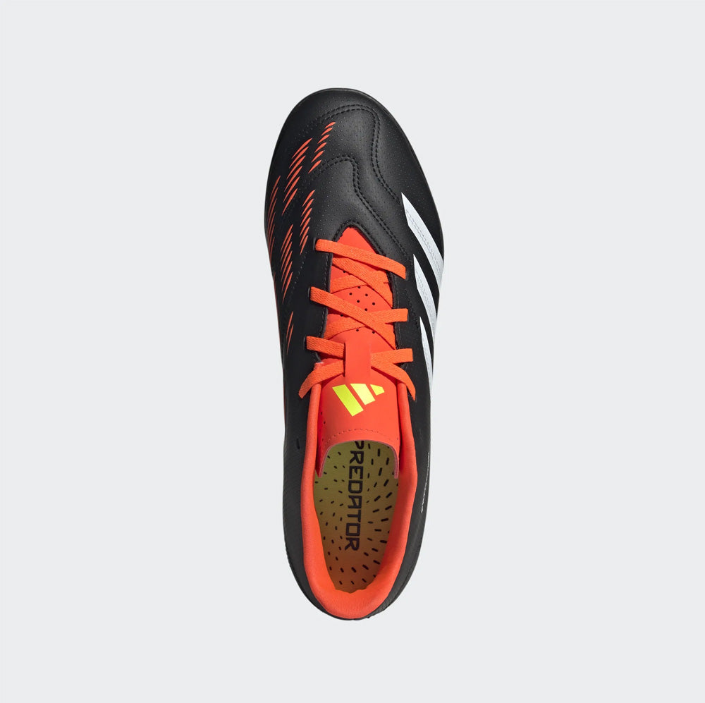 Adidas Predator Club Turf Soccer Cleats (Black/White/Solar Red)