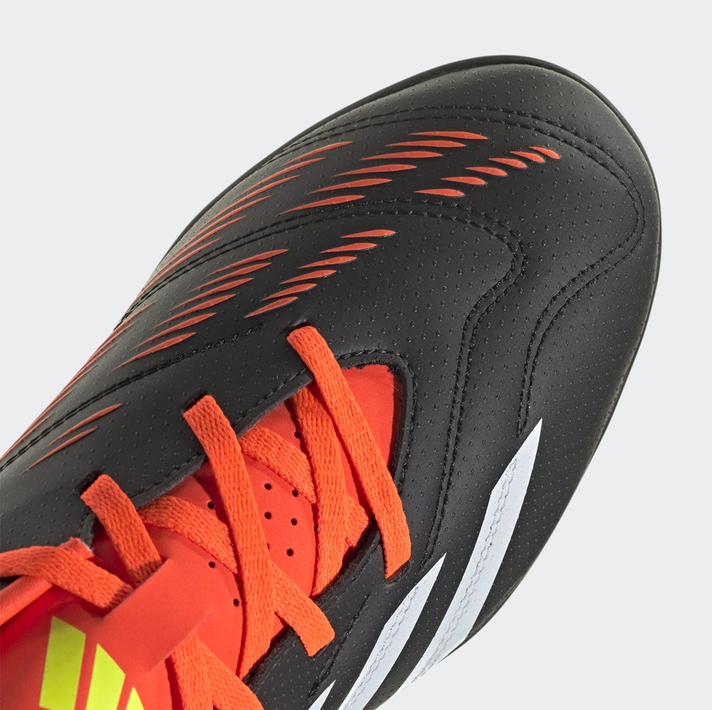 Adidas Predator Club Turf Soccer Cleats (Black/White/Solar Red)