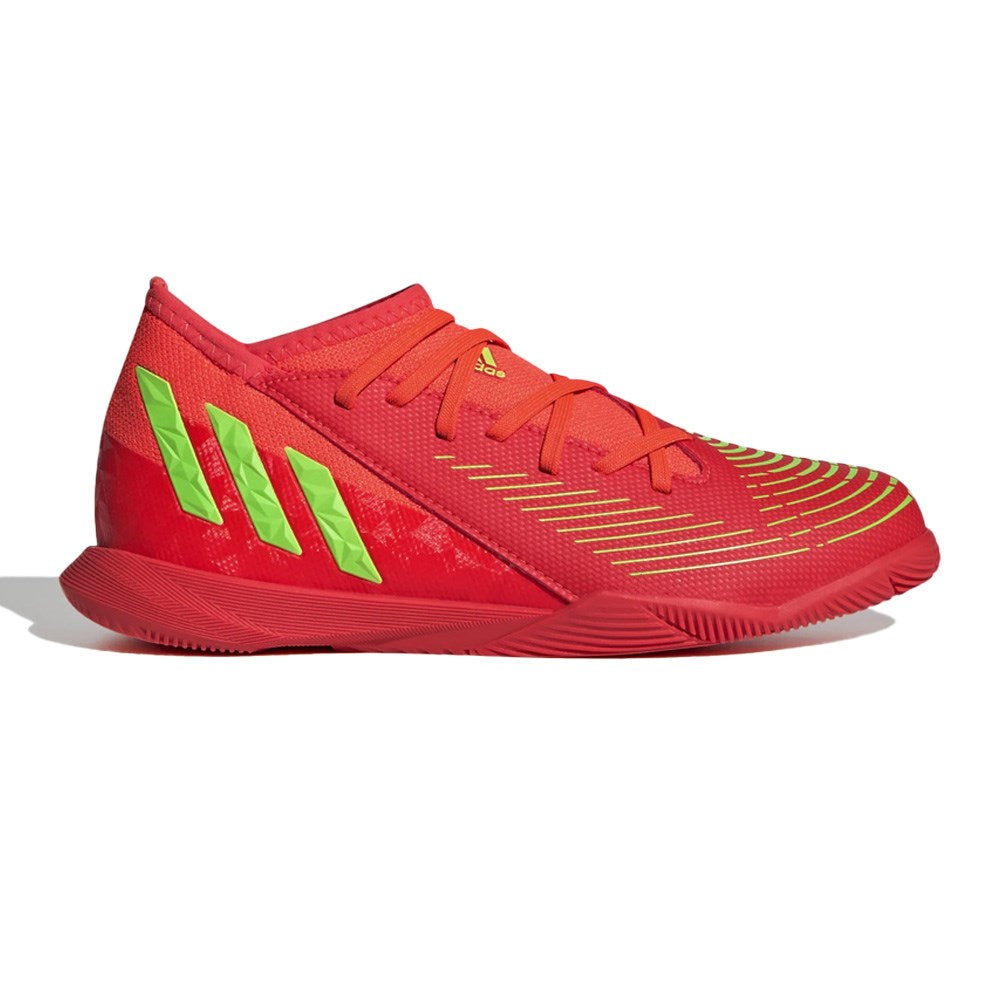 Adidas Predator Edge.3 Indoor Junior Football Boots - Red/Green