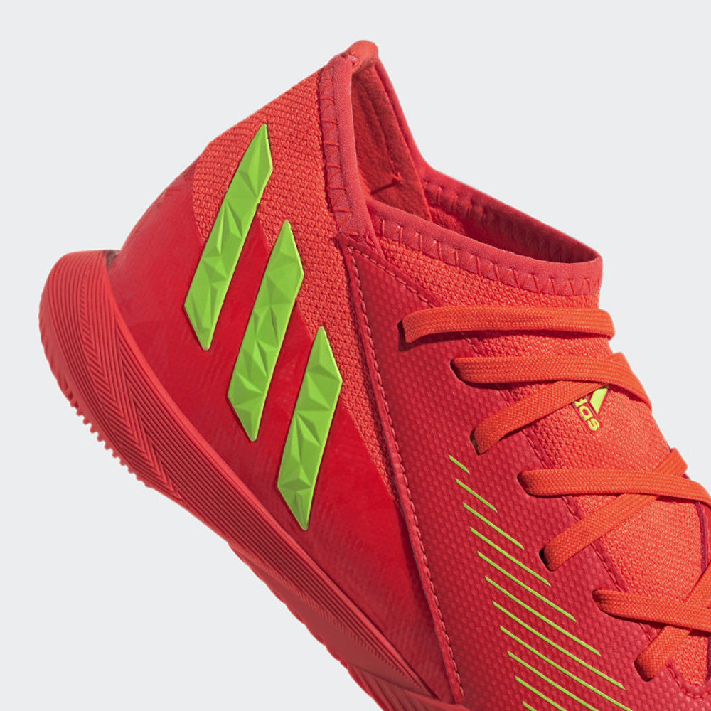 Adidas Predator Edge.3 Indoor Junior Football Boots - Red/Green