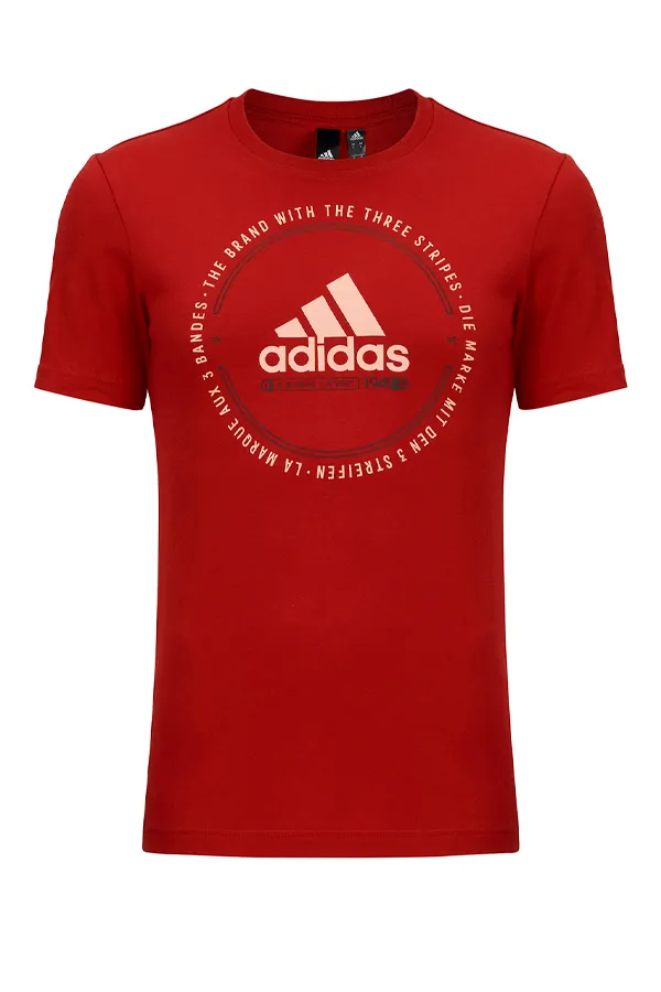 Adidas Red Logo Tee