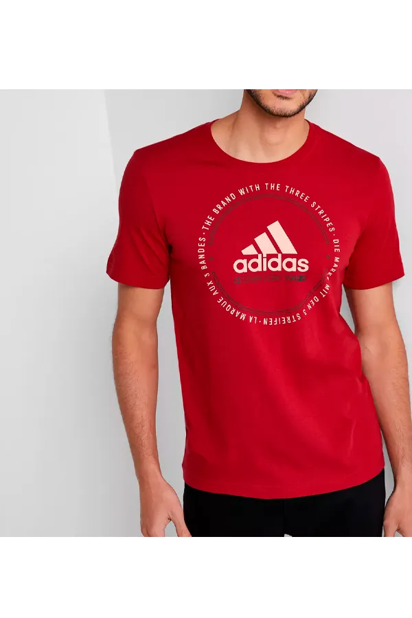 Adidas Red Logo Tee