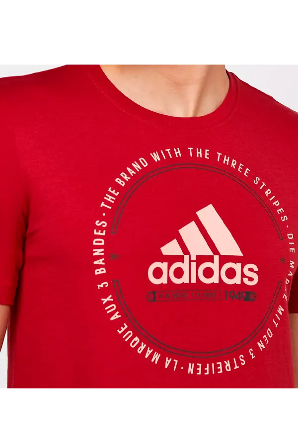 Adidas Red Logo Tee