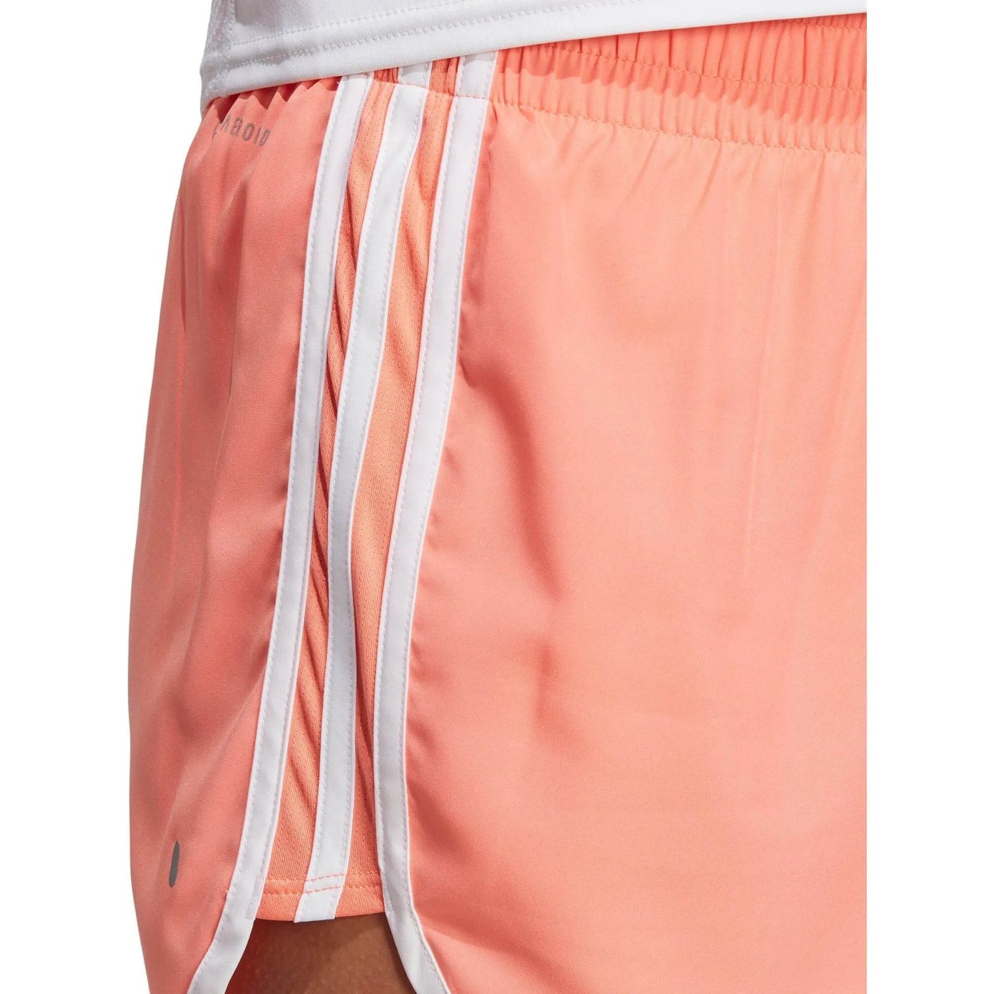 adidas Women's Orange 3 Inch Marathon 20 Running Shorts