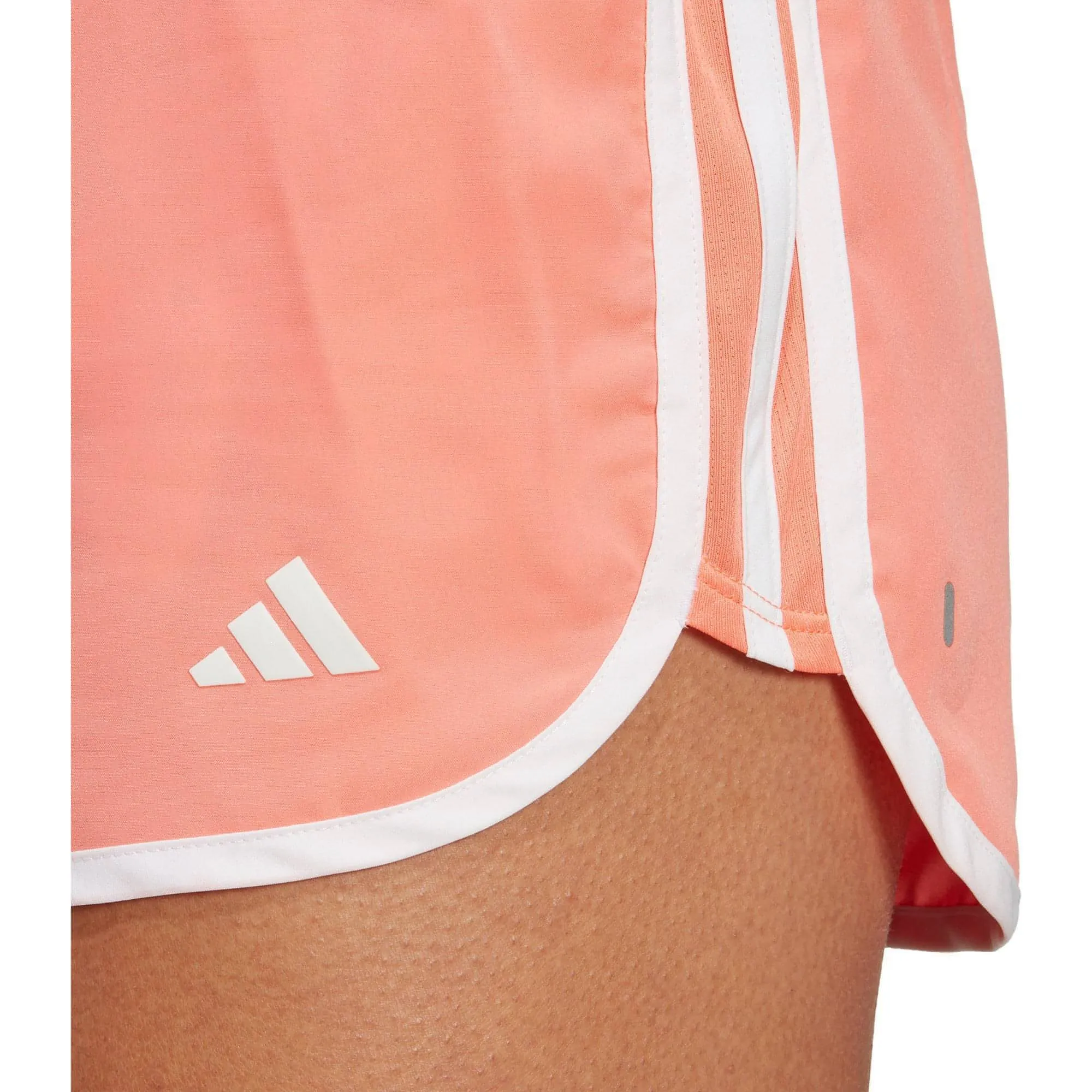 adidas Women's Orange 3 Inch Marathon 20 Running Shorts