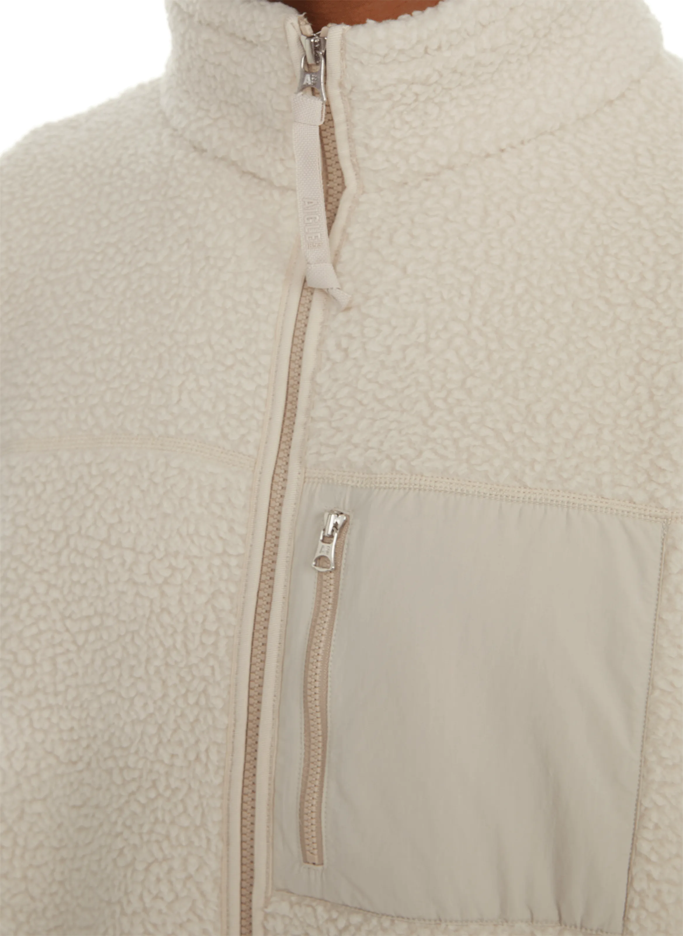 AIGLE  Sherpa fleece jacket - Beige