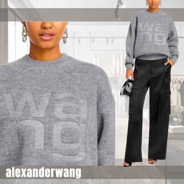 Alexander Wang | Gender-Neutral Logo Hoodies & Sweatshirts for Urban Fashion