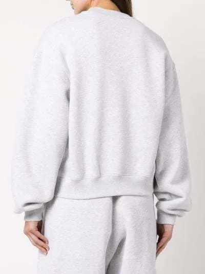 Alexander Wang - Crew Neck Long Sleeves Plain Logo Hoodies & Sweatshirts