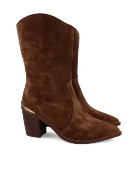 Alpe 2574 Cowboy style suede cowboy boots