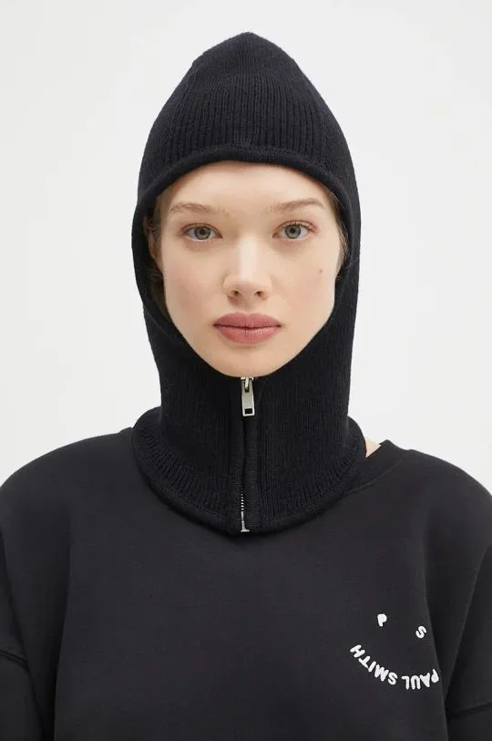 AMBUSH wool balaclava Rib Knit Balaclava black color BMLC002F24KNI0011000