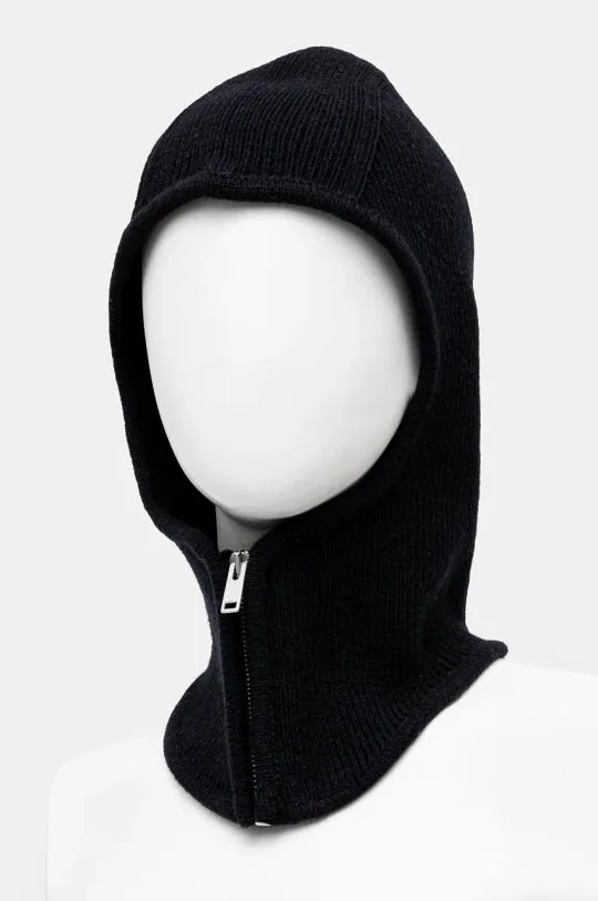 AMBUSH wool balaclava Rib Knit Balaclava black color BMLC002F24KNI0011000