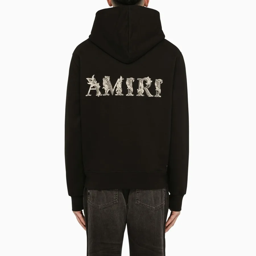 AMIRI Long Sleeves Cotton Logo Hoodies | Street Style