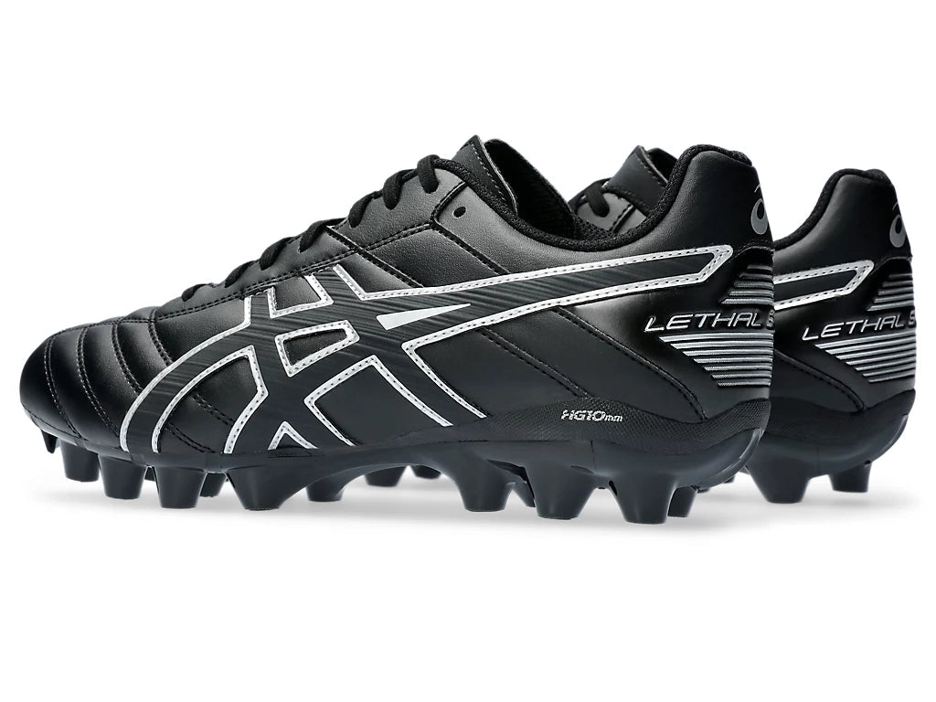 ASICS Black/White Football Boots - Men's Lethal Speed