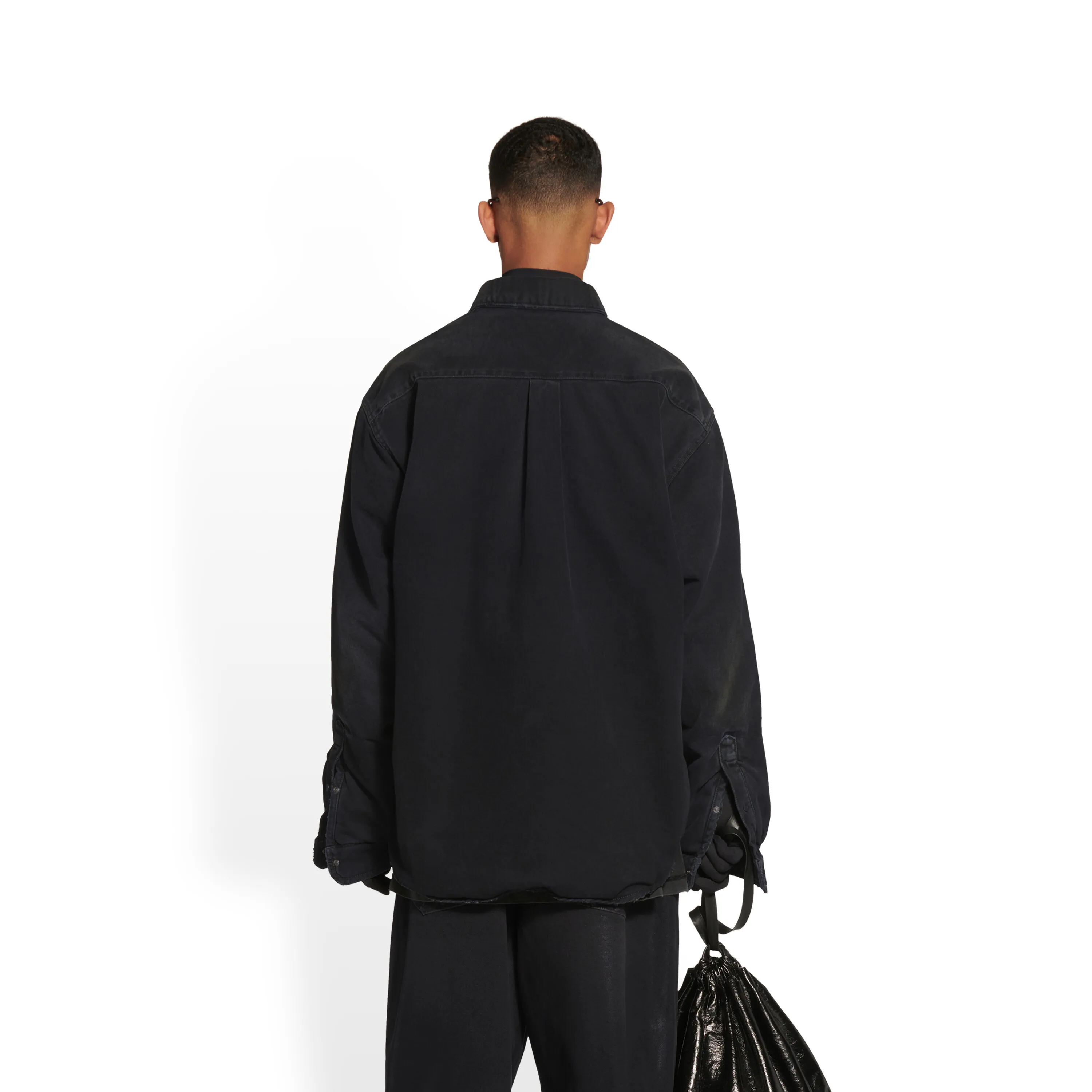 Balenciaga Black Padded Shirt - Shop Now