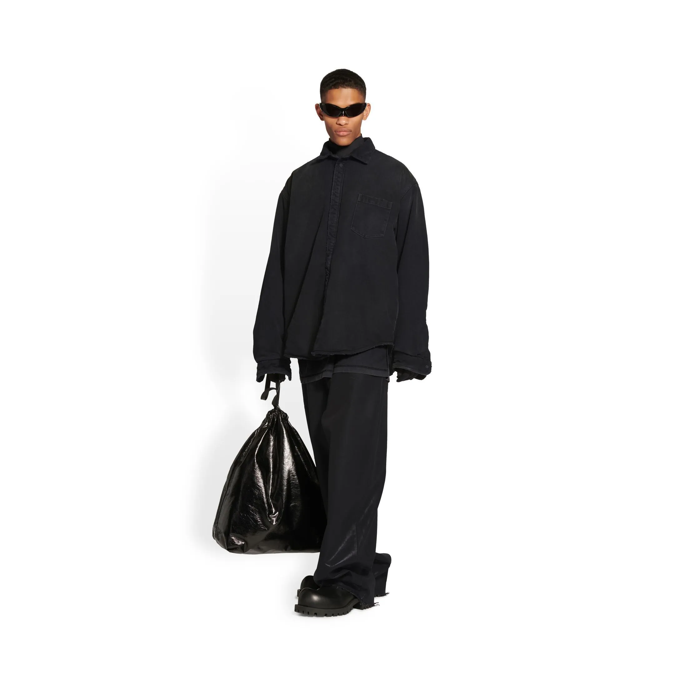 Balenciaga Black Padded Shirt - Shop Now