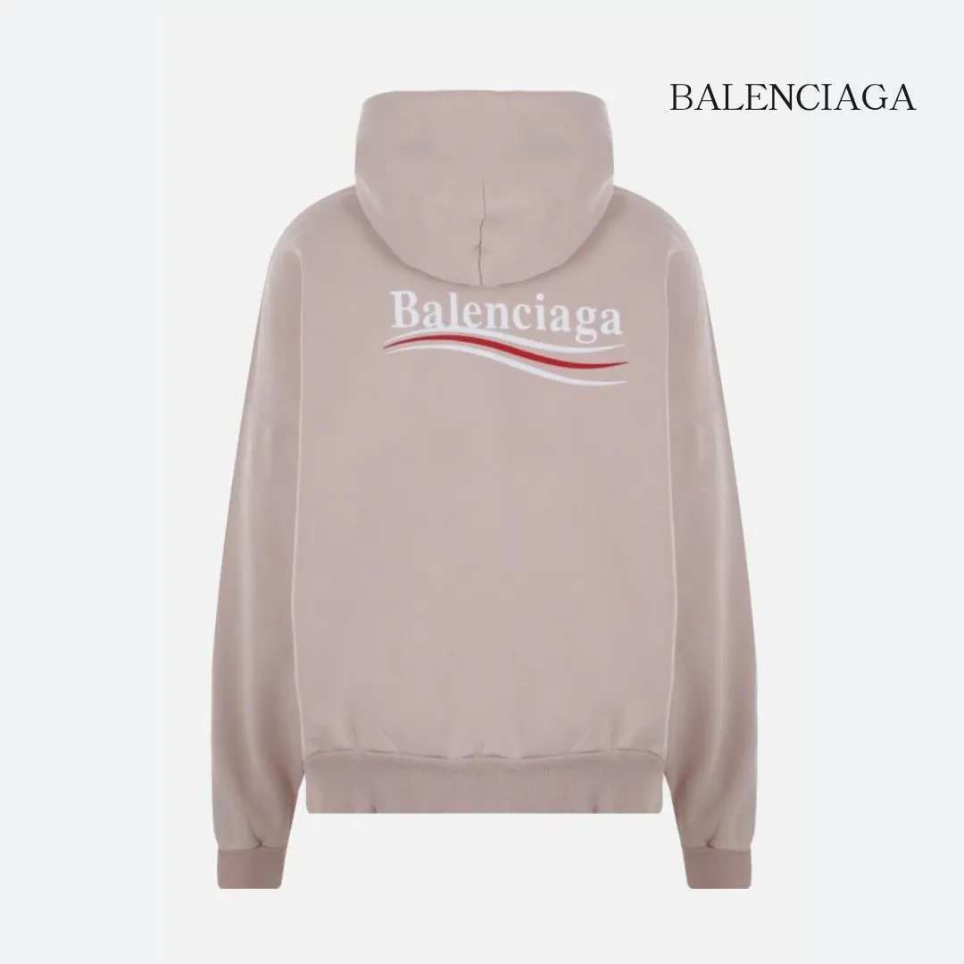 Balenciaga Cotton Oversized Logo Hoodies & Sweatshirts | Long Sleeves