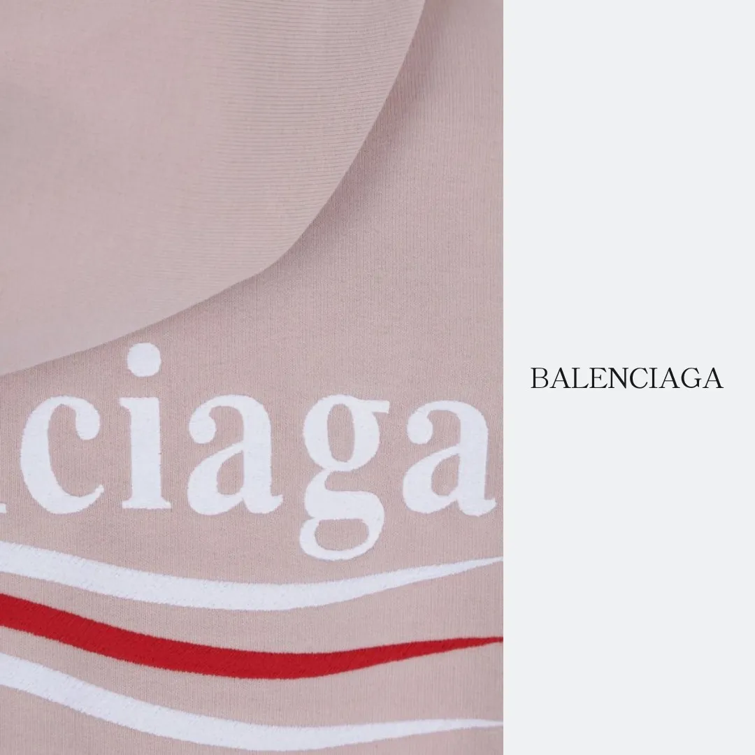 Balenciaga Cotton Oversized Logo Hoodies & Sweatshirts | Long Sleeves