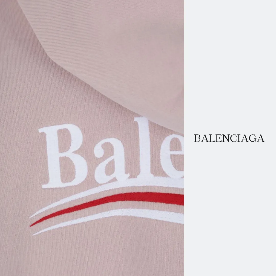 Balenciaga Cotton Oversized Logo Hoodies & Sweatshirts | Long Sleeves