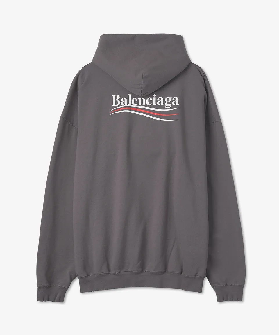 Balenciaga Hoodies - Street Style Long Sleeves Logo Cotton Luxury Collection