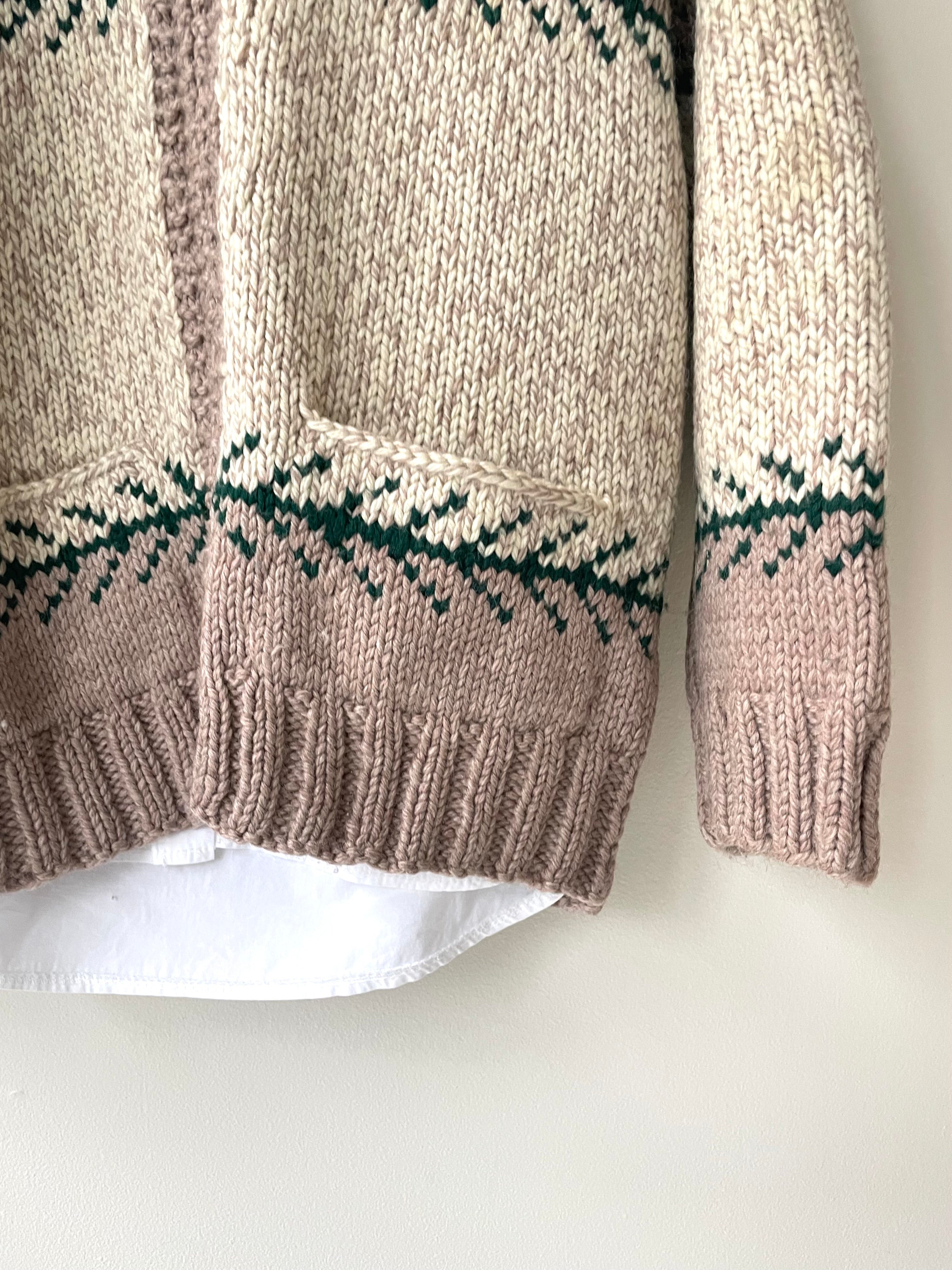 Barkthorn Wool Cowichan sweater | 1950s