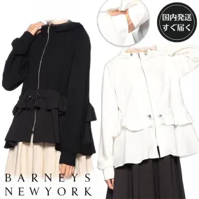 Barneys New York - Long Sleeves in Plain Nylon Blended Fabrics