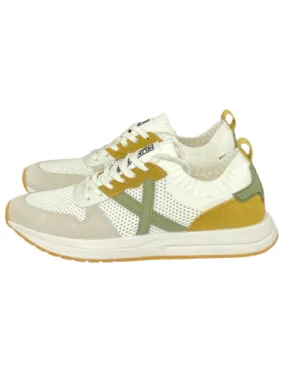 beige yellow men's sneakers NET 8903025