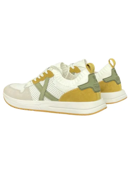 beige yellow men's sneakers NET 8903025