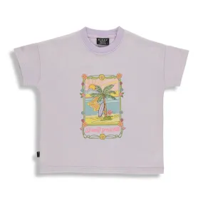 Birdz Palm Tee - Washed Lilac - Buy Online Now.